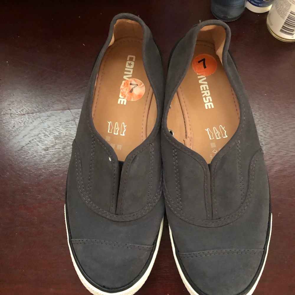 Converse Men's Dark Gray Slip-On Loafers